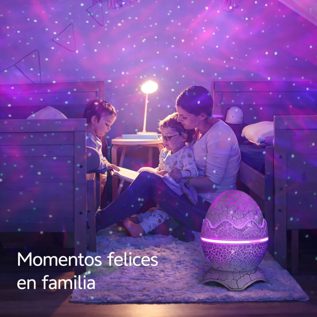 Proyector de Galaxia Huevo Dinosaurio con Bluetooth