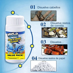 Limpiador de Tuberías Wild Tornado 110G Potente