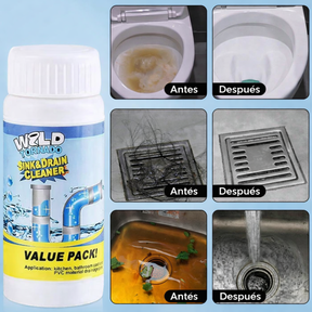 Limpiador de Tuberías Wild Tornado 110G Potente