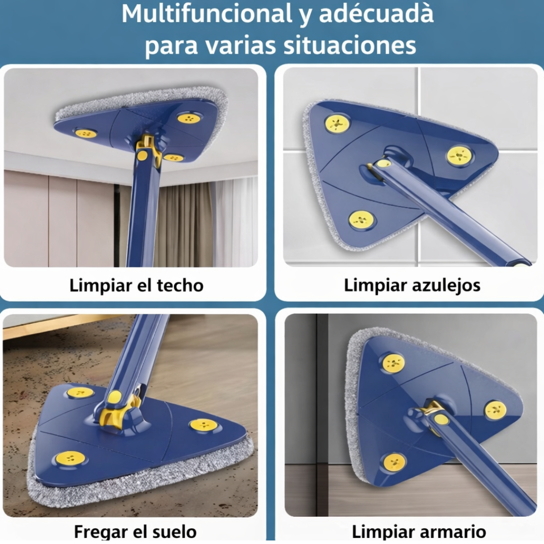 Fregona Telescópica 360° con Autoescurrido Sin Esfuerzo