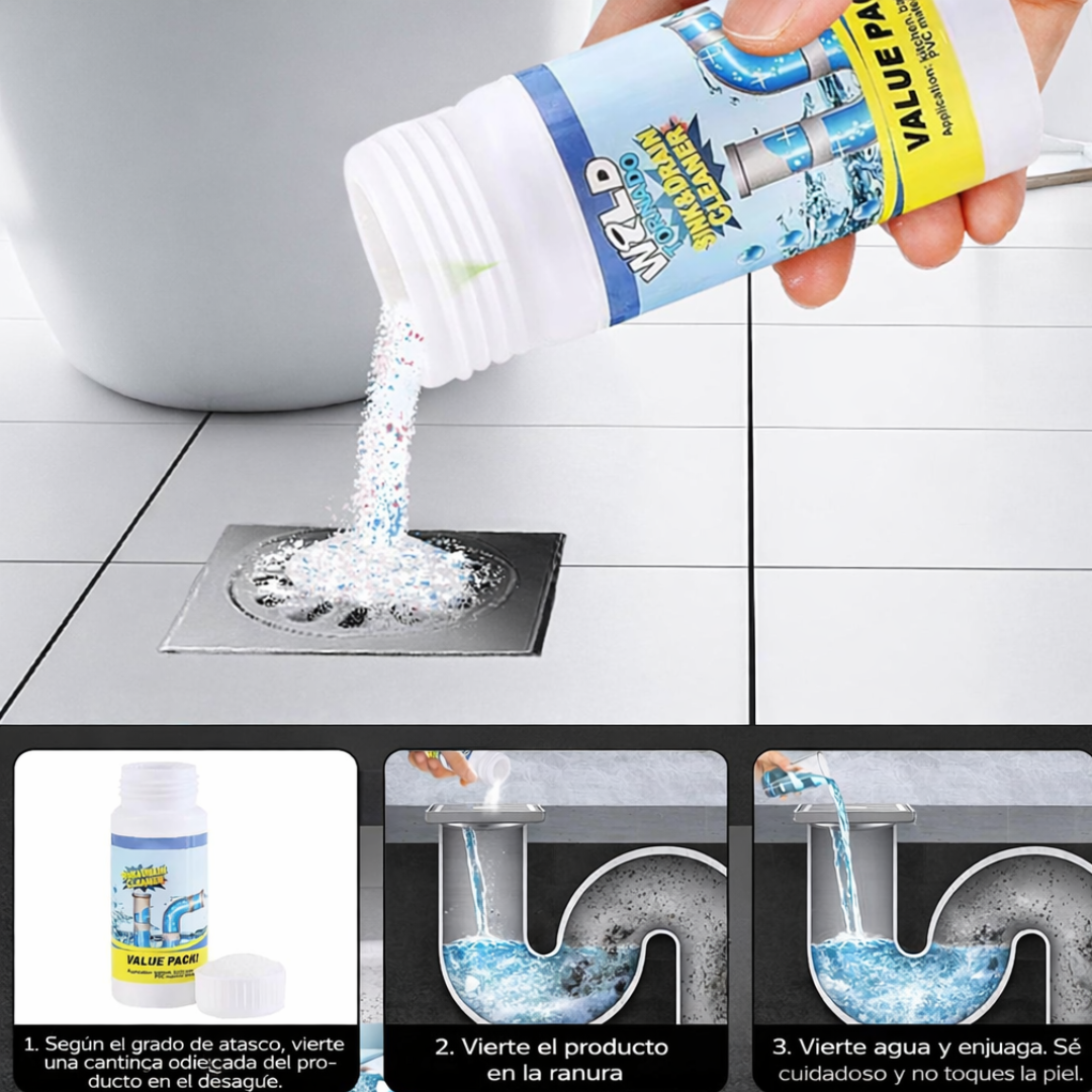 Limpiador de Tuberías Wild Tornado 110G Potente