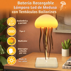 Lámpara Medusa Flotante LED Recargable