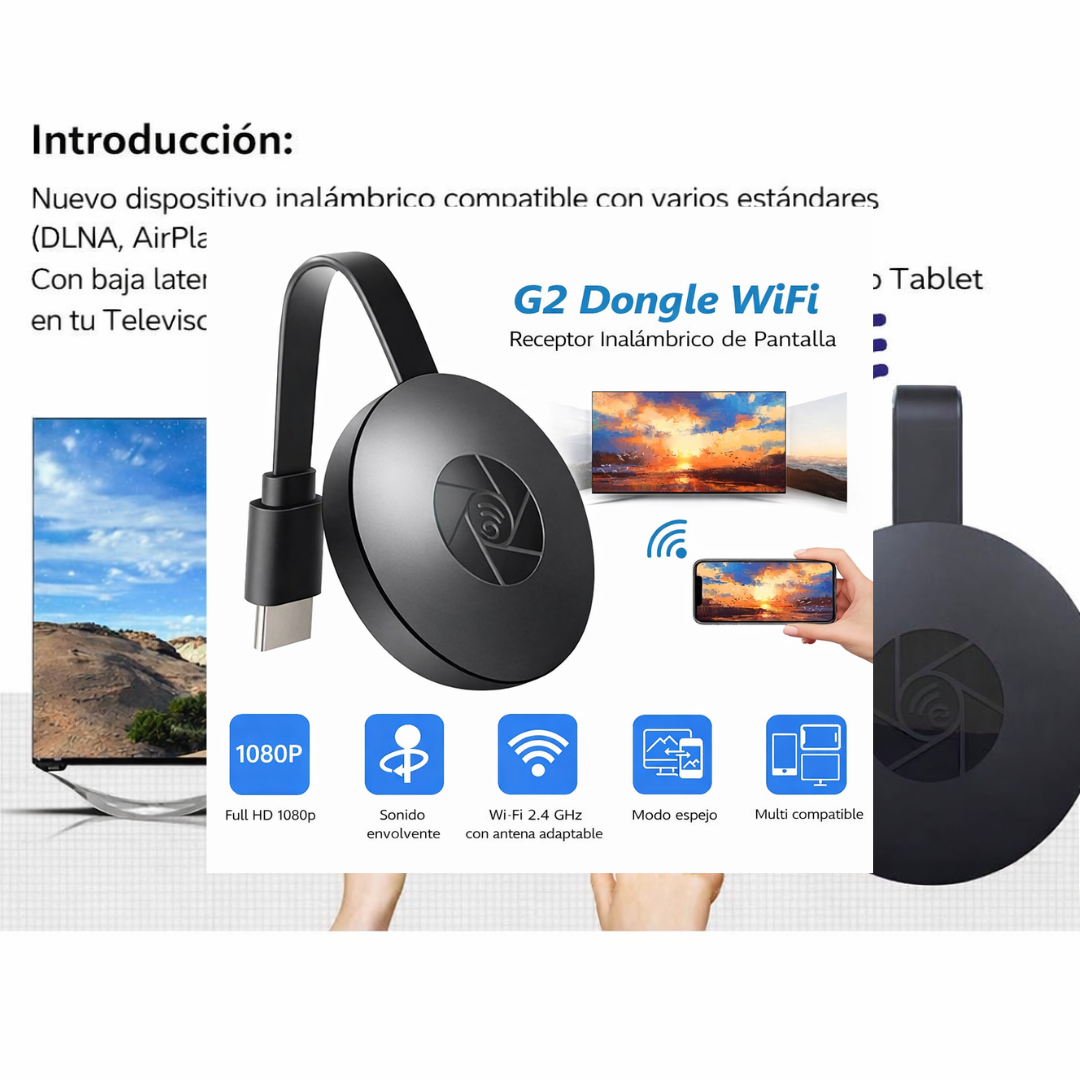 Adaptador Chromecast Inalámbrico para TV