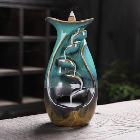 Quemador de Incienso Cascada Relajante con Aromas Zen