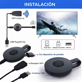Adaptador Chromecast Inalámbrico para TV