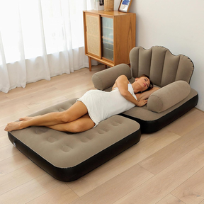 Sofá Cama Inflable 5 en 1 Portátil con Reposabrazos