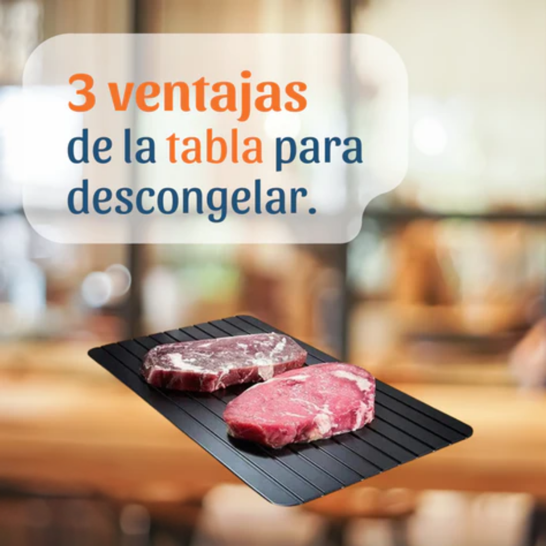 Tabla de Descongelación Rápida Natural Sin Microondas