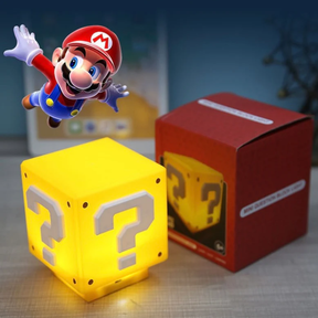 Lámpara Cubo Mario Bros con Luz Nocturna y Sonido