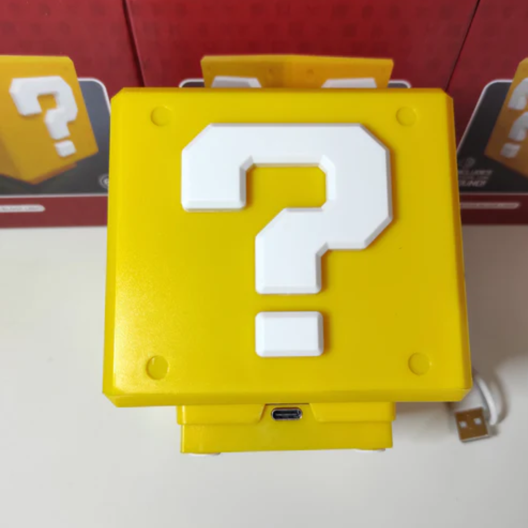Lámpara Cubo Mario Bros con Luz Nocturna y Sonido