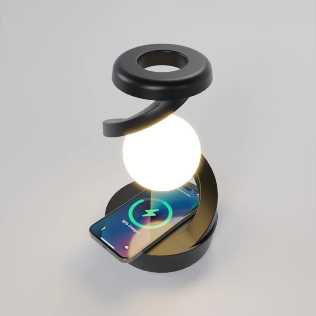Lámpara de Mesa Flotante Giratoria LED con Levitación