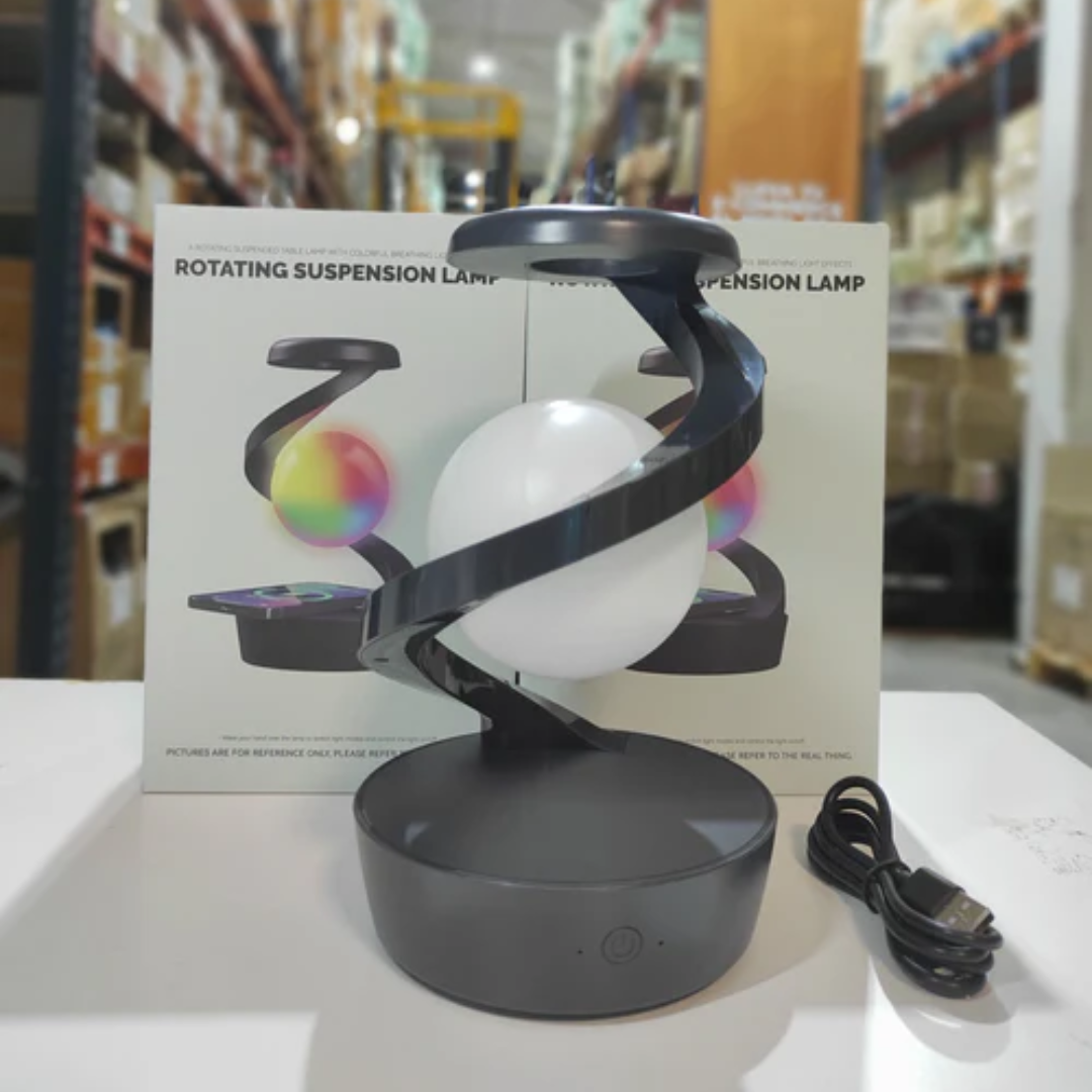 Lámpara de Mesa Flotante Giratoria LED con Levitación