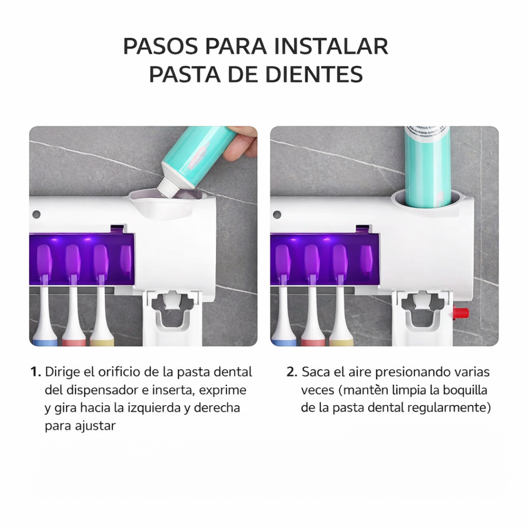 Esterilizador UV para Cepillos de Dientes con Soporte