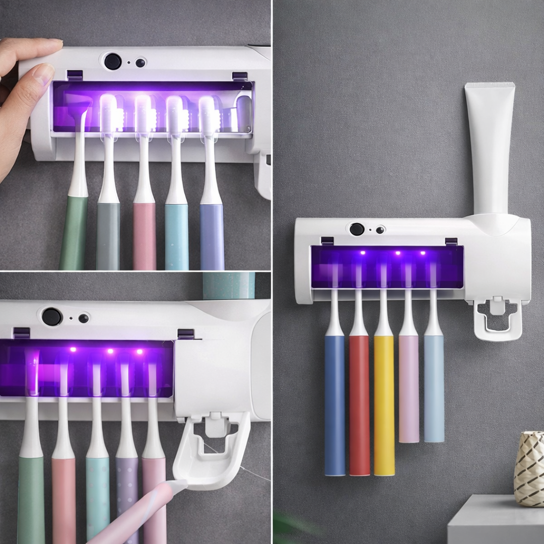 Esterilizador UV para Cepillos de Dientes con Soporte