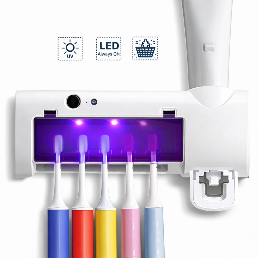 Esterilizador UV para Cepillos de Dientes con Soporte