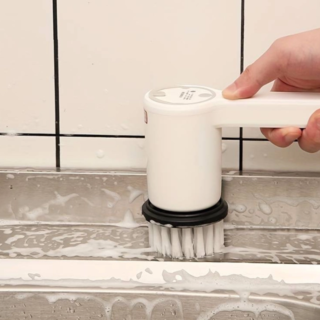 Cepillo de Limpieza Eléctrico Giratorio Recargable