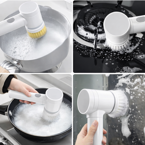 Cepillo de Limpieza Eléctrico Giratorio Recargable