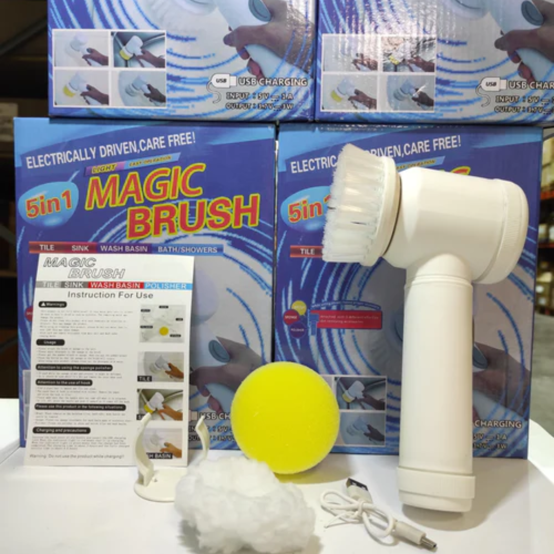 Cepillo de Limpieza Eléctrico Giratorio Recargable