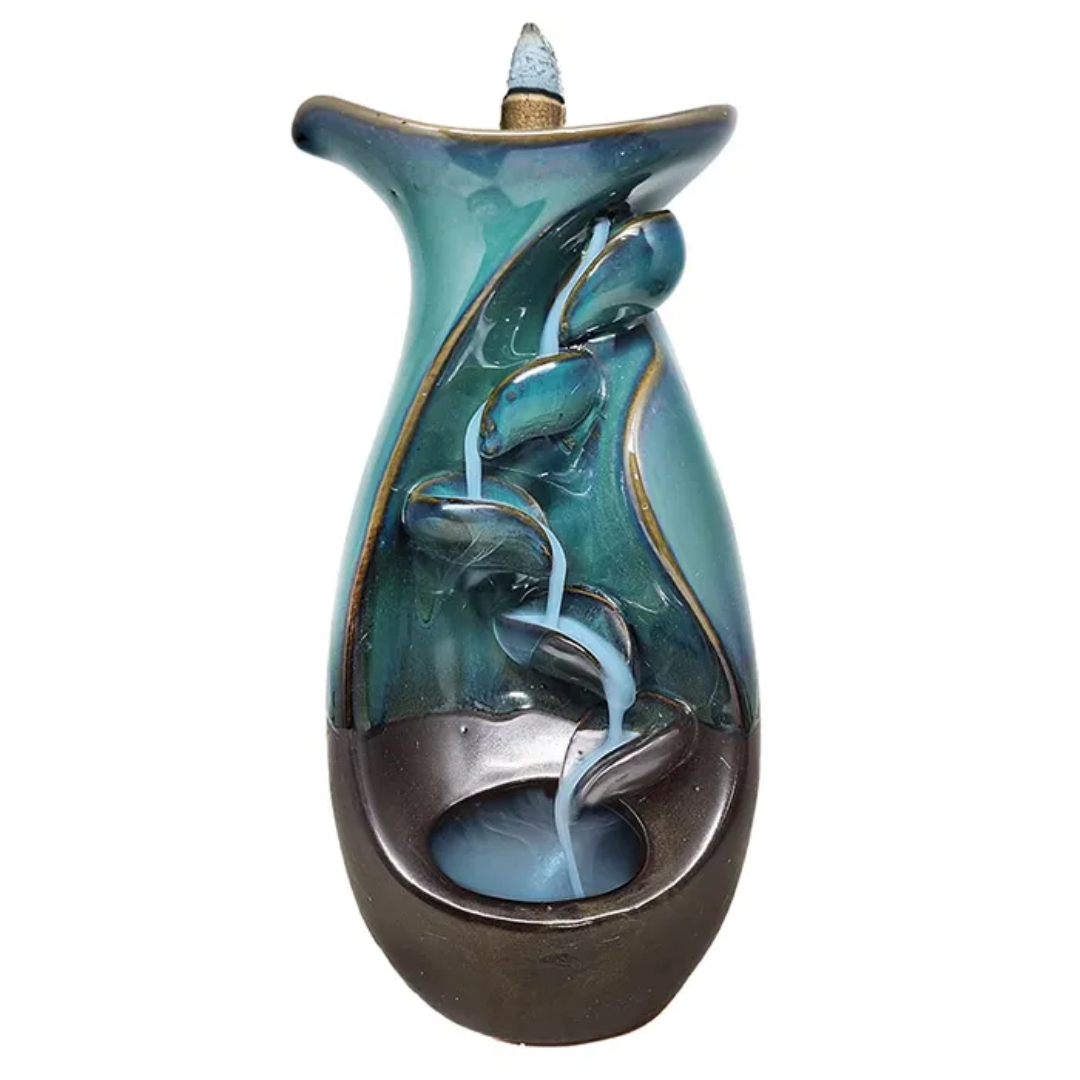 Quemador de Incienso Cascada Relajante con Aromas Zen
