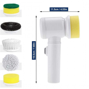 Cepillo de Limpieza Eléctrico Giratorio Recargable