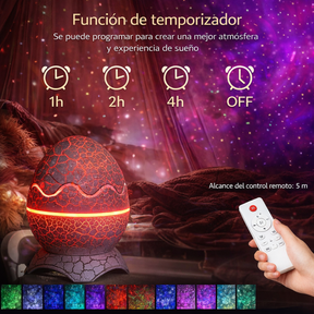 Proyector de Galaxia Huevo Dinosaurio con Bluetooth