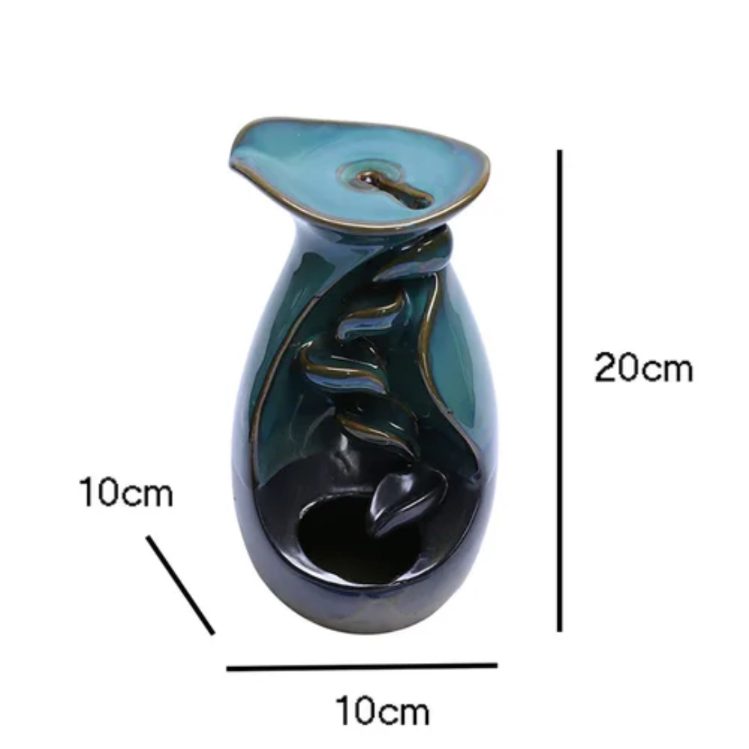 Quemador de Incienso Cascada Relajante con Aromas Zen