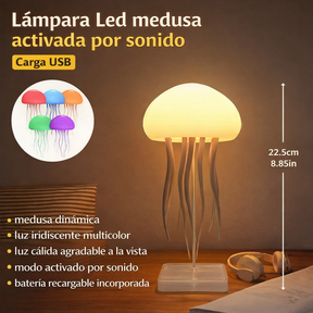 Lámpara Medusa Flotante LED Recargable